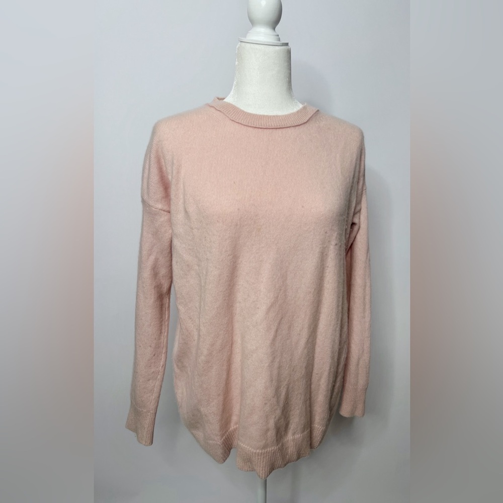 Banana Republic x Todd & Duncan Cashmere Women's Ballet Pink Crewneck Sweater